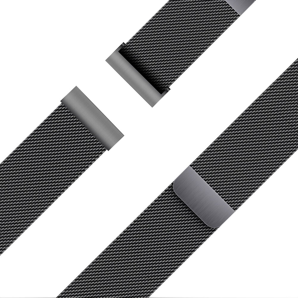 Bandz Bandz Polar Pacer Milanese Loop Armband (Schwarz) Bandz Bandz Polar Pacer Milanese Loop Armband (Schwarz)