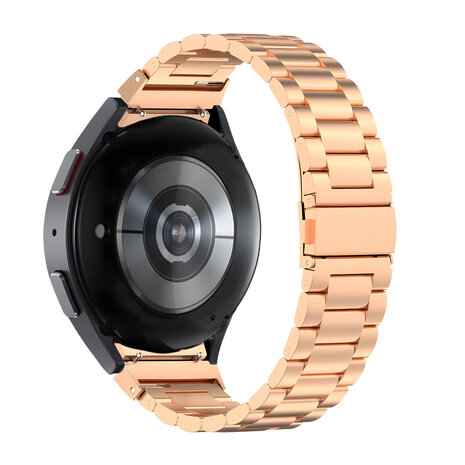 Bandz Bandz Samsung Galaxy Watch 4 Classic 42mm Klassisches Stahlenarmband (Roségold)