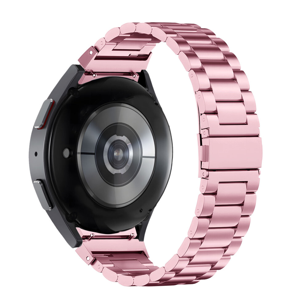Bandz Bandz Samsung Galaxy Watch 4 Classic 42mm Klassisches Stahlenarmband (Rosa)