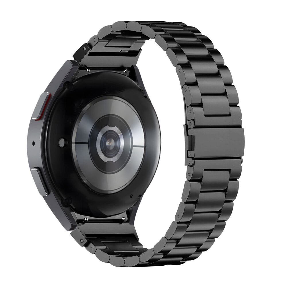 Bandz Bandz Samsung Galaxy Watch 5 - 40mm Klassisches Stahlenarmband (Schwarz)
