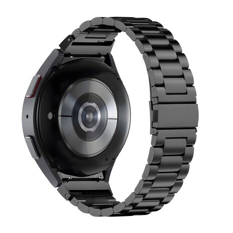 Bandz Bandz Samsung Galaxy Watch 5 - 40mm Klassisches Stahlenarmband (Schwarz)