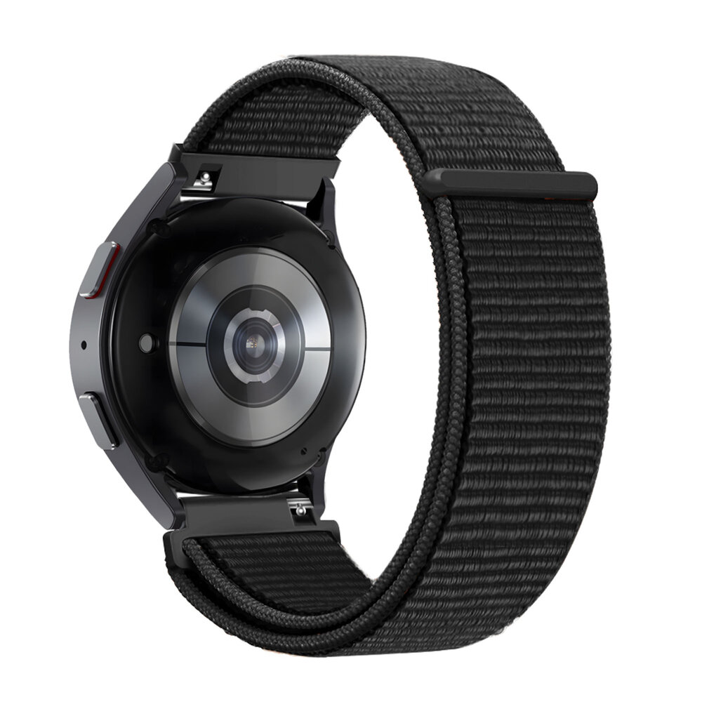 Bandz Bandz Samsung Galaxy Watch 5 44mm Nylon Loop-band (Schwarz) Bandz Bandz Samsung Galaxy Watch 5 44mm Nylon Loop-band (Schwarz)