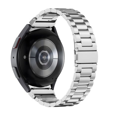 Bandz Bandz Samsung Galaxy Watch 6 Classic 43mm Klassisches Stahlenarmband (Silber)