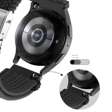 Bandz Bandz Samsung Gear S3 Woven Nylonband (Schwarz) Bandz Bandz Samsung Gear S3 Woven Nylonband (Schwarz)
