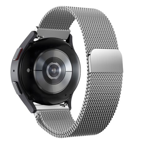 Bandz Bandz Samsung Galaxy Watch 3 45mm Milanese Loop Armband (Silber)