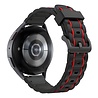Bandz Bandz Amazfit GTR 2 Sport Armband gestreift (Schwarz/Rot) Bandz Bandz Amazfit GTR 2 Sport Armband gestreift (Schwarz/Rot)