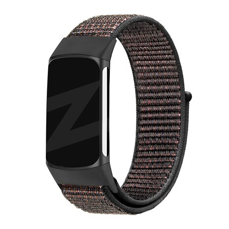 Bandz Bandz Fitbit Charge 6 Nylon Loop-band (Schwarz mix) Bandz Bandz Fitbit Charge 6 Nylon Loop-band (Schwarz mix)