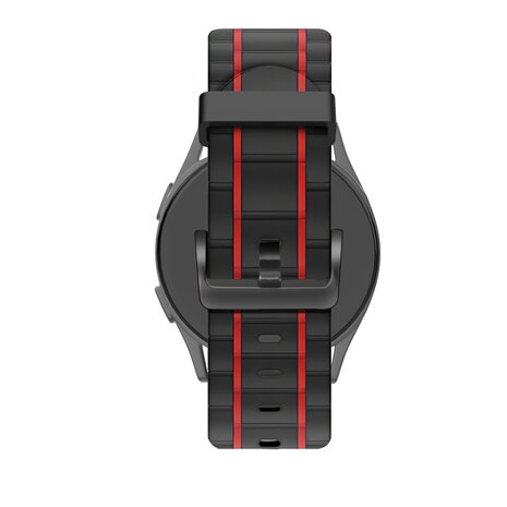 Bandz Bandz Polar Grit X Sport Armband Gestreift (Schwarz/Rot) Bandz Bandz Polar Grit X Sport Armband Gestreift (Schwarz/Rot)
