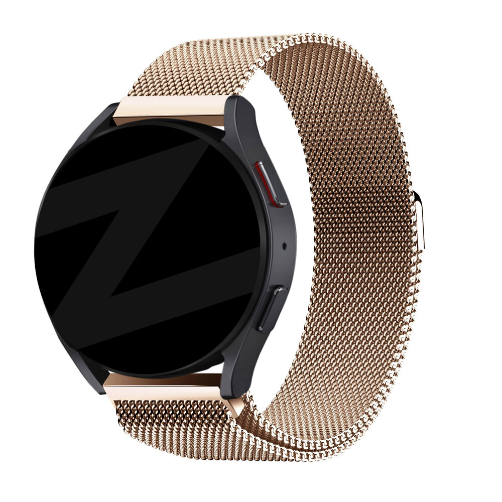 Bandz Bandz Amazfit GTS 2 Milanese Loop Armband (Roségold)