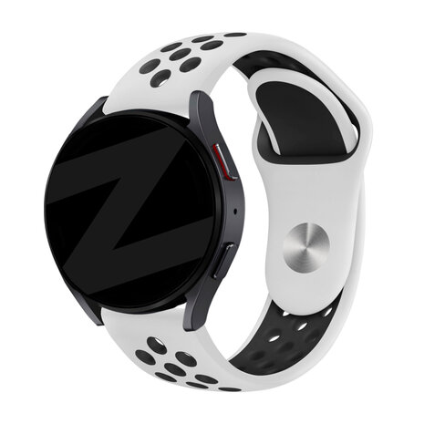 Bandz Bandz Amazfit GTS 3 Sport Armband 'Deluxe' (Weiß/Schwarz)