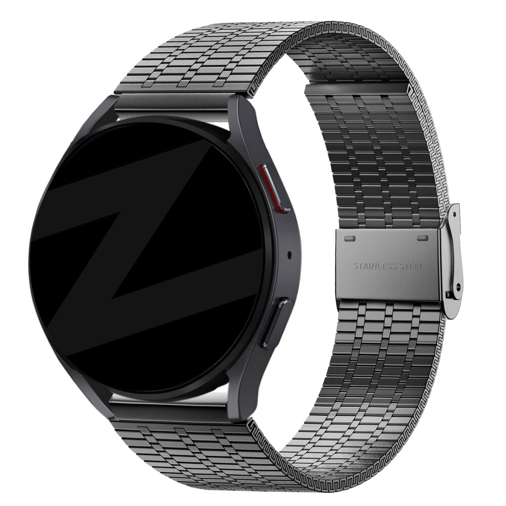 Bandz Bandz Amazfit GTS 3 Verstellbares Stahlenarmband (Schwarz)