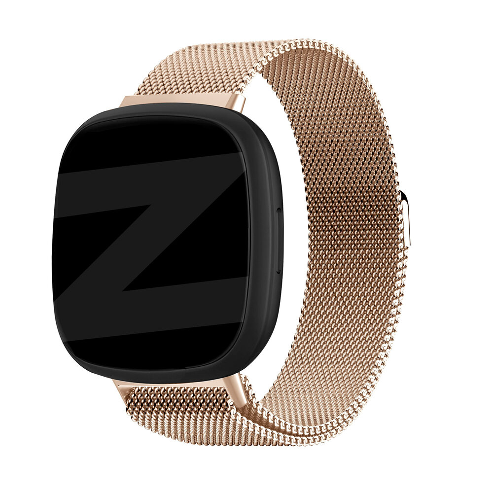 Fitbit Sense Milanese Loop Armband (Rosegold) Smartwatcharmbaender.de
