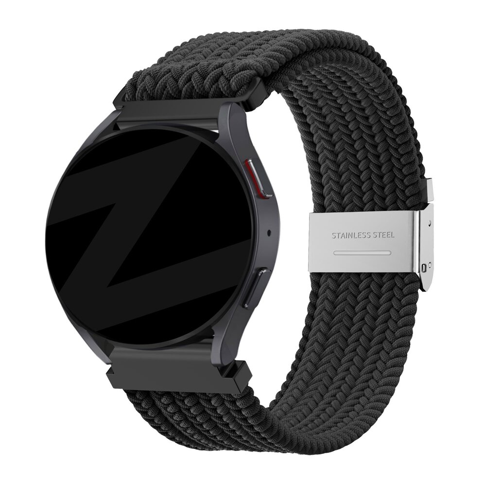 Bandz Bandz Fossil Gen 5e - 44mm Woven Nylonband (Schwarz)