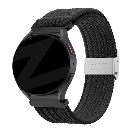 Bandz Bandz Fossil Gen 5e - 44mm Woven Nylonband (Schwarz)