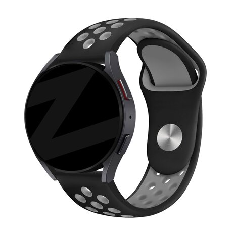 Bandz Bandz Fossil Gen 5e - 44mm Sport Armband 'Deluxe' (Schwarz/Grau)