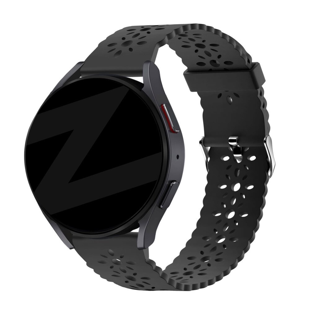 Bandz Bandz Polar Ignite 2 Silikonarmband mit Blumenmuster (Schwarz)