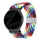 Bandz Bandz Samsung Galaxy Watch 4 Classic 42mm Woven Nylonband (Regenbogen)