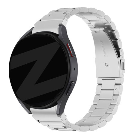 Bandz Bandz Samsung Galaxy Watch 4 Classic 42mm Klassisches Stahlenarmband (Silber)