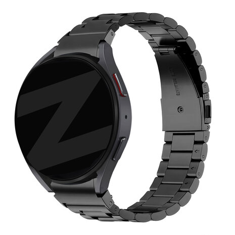 Bandz Bandz Samsung Galaxy Watch 5 - 40mm Klassisches Stahlenarmband (Schwarz)