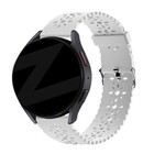 Bandz Bandz Samsung Galaxy Watch 6 40mm Silikonarmband mit Blumenmuster (Weiß)