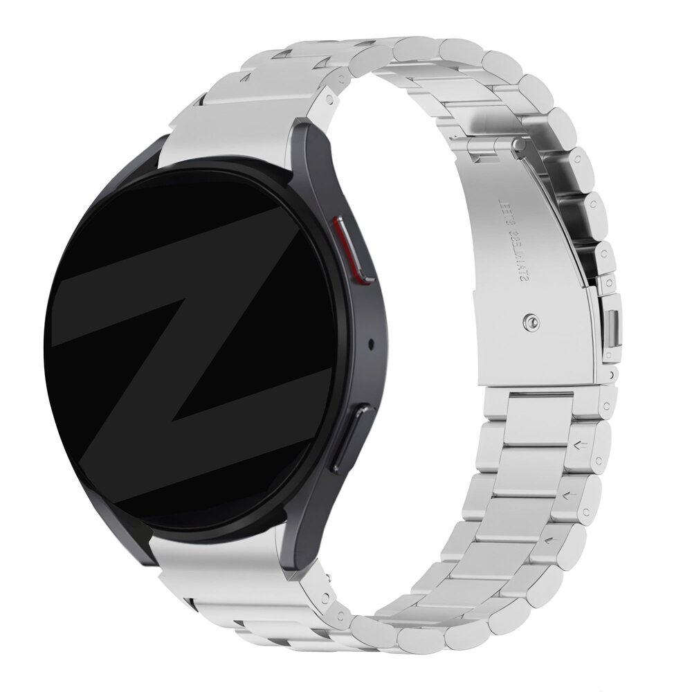 Bandz Bandz Samsung Galaxy Watch 6 Classic 43mm Klassisches Stahlenarmband (Silber)