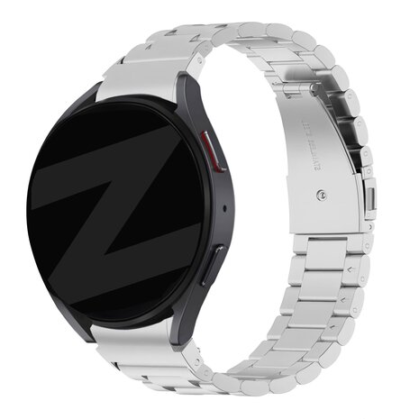 Bandz Bandz Samsung Galaxy Watch 6 Classic 43mm Klassisches Stahlenarmband (Silber)