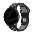 Bandz Bandz Samsung Galaxy Watch 6 Classic 47mm Sport Armband 'Deluxe' (Schwarz/Grau)