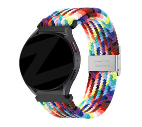 Bandz Bandz Samsung Galaxy Watch Active Woven Nylonband (Regenbogen) Bandz Bandz Samsung Galaxy Watch Active Woven Nylonband (Regenbogen)