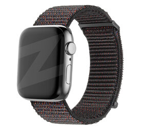 Bandz Bandz Apple Watch Nylon Loop-band (Schwarz Mix) Bandz Bandz Apple Watch Nylon Loop-band (Schwarz Mix)