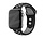 Bandz Apple Watch Dual Snap Sport Armband (Schwarz/Grau)