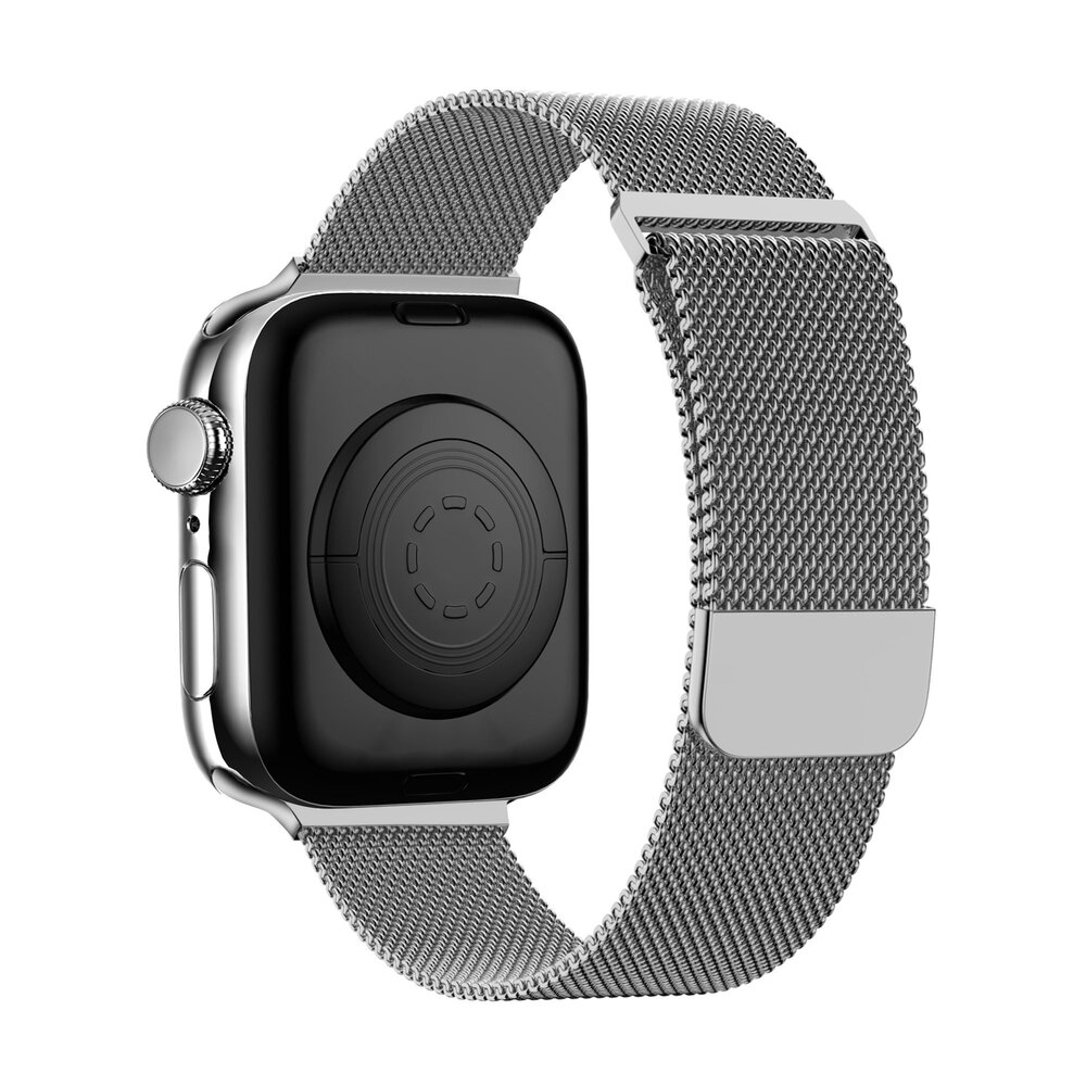Bandz Bandz Apple Watch Milanese Loop Armband (Silber)