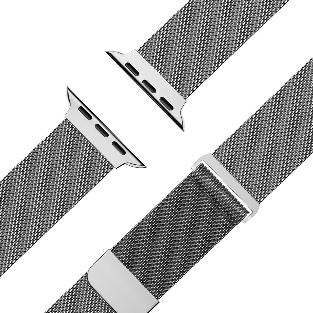 Bandz Bandz Apple Watch Milanese Loop Armband (Silber) Bandz Bandz Apple Watch Milanese Loop Armband (Silber)