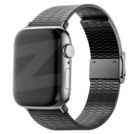 Bandz Bandz Apple Watch Verstellbares Stahlenarmband (Schwarz)