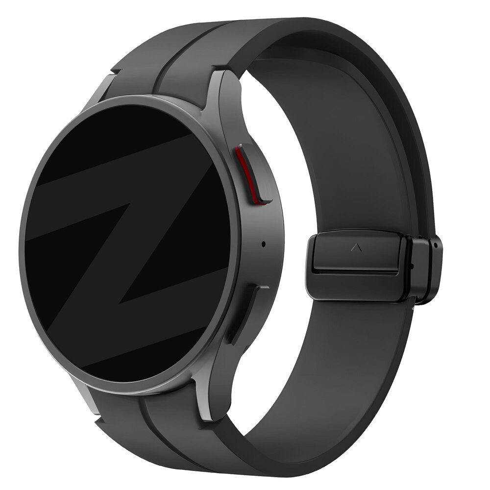 Bandz Bandz Samsung Galaxy Watch 4 40mm D-Buckle Silikonband (Schwarz)