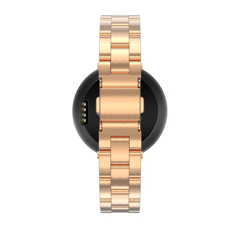 Bandz Bandz Garmin Lily Klassisches Stahlenarmband (Rosa Gold)