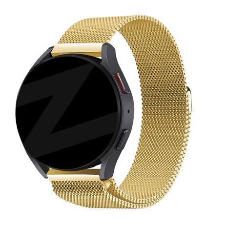 Bandz Bandz Huawei Watch GT 2 42mm Milanese Loop Armband (Gold)