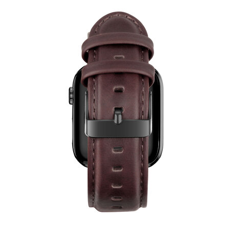 Bandz Bandz Apple Watch Echtleder Armband (Dunkelbraun) Bandz Bandz Apple Watch Echtleder Armband (Dunkelbraun)