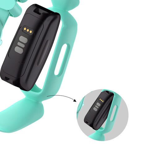 Bandz Bandz Fitbit Ace 3 Silikon Armband 'Klassisch' (Aqua) Bandz Bandz Fitbit Ace 3 Silikon Armband 'Klassisch' (Aqua)