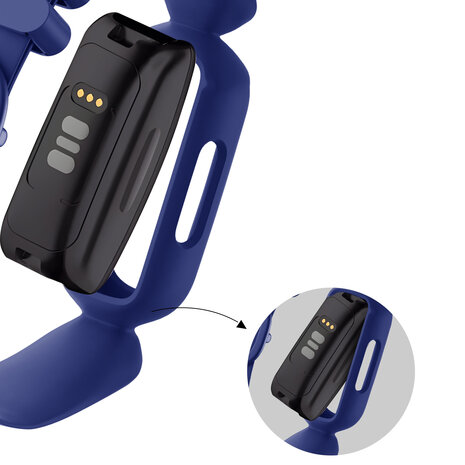 Bandz Bandz Fitbit Ace 3 Silikon Armband 'Klassisch' (Dunkelblau) Bandz Bandz Fitbit Ace 3 Silikon Armband 'Klassisch' (Dunkelblau)