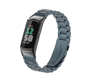 Strap-it® Fitbit Charge 6 Stahlarmband (Space Grey) Strap-it® Fitbit Charge 6 Stahlarmband (Space Grey)