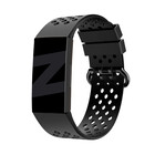 Bandz Bandz Fitbit Charge 4 Sport Armband 'Sport Air' (Schwarz)