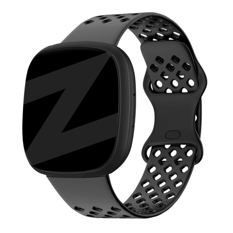 Bandz Bandz Fitbit Versa 3 Sport Armband 'Extra Air' (Schwarz) Bandz Bandz Fitbit Versa 3 Sport Armband 'Extra Air' (Schwarz)