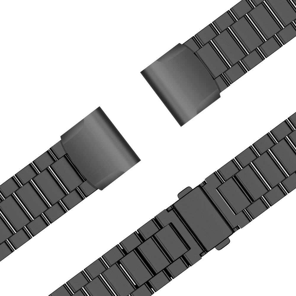 Bandz Bandz Garmin Fenix 7x Klassisches Stahlenarmband (Schwarz) Bandz Bandz Garmin Fenix 7x Klassisches Stahlenarmband (Schwarz)