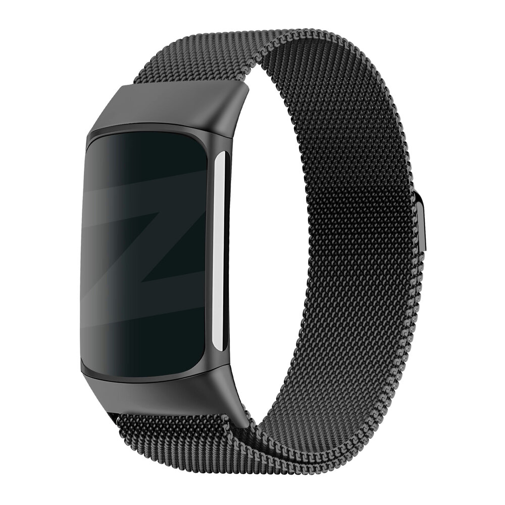 Bandz Bandz Fitbit Charge 5 Milanese Loop Armband (Schwarz) Bandz Bandz Fitbit Charge 5 Milanese Loop Armband (Schwarz)