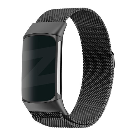 Bandz Bandz Fitbit Charge 5 Milanese Loop Armband (Schwarz) Bandz Bandz Fitbit Charge 5 Milanese Loop Armband (Schwarz)