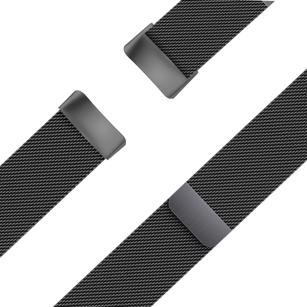 Bandz Bandz Fitbit Charge 5 Milanese Loop Armband (Schwarz) Bandz Bandz Fitbit Charge 5 Milanese Loop Armband (Schwarz)