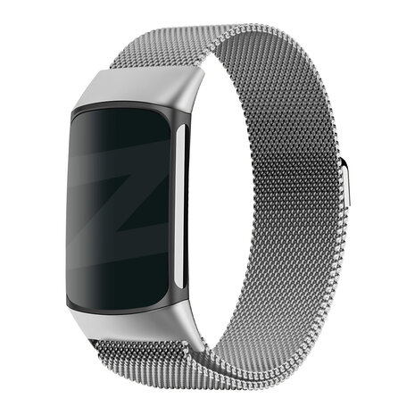 Bandz Bandz Fitbit Charge 6 Milanese Loop Armband (Silber) Bandz Bandz Fitbit Charge 6 Milanese Loop Armband (Silber)