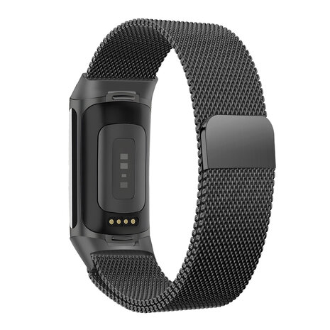 Bandz Bandz Fitbit Charge 6 Milanese Loop Armband (Schwarz) Bandz Bandz Fitbit Charge 6 Milanese Loop Armband (Schwarz)