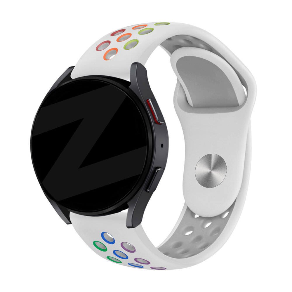 Bandz Bandz Polar Ignite 3 Sport Armband 'Deluxe' (Weiß/Regenbogen)