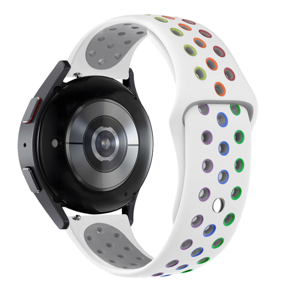 Bandz Bandz Polar Ignite 3 Sport Armband 'Deluxe' (Weiß/Regenbogen)